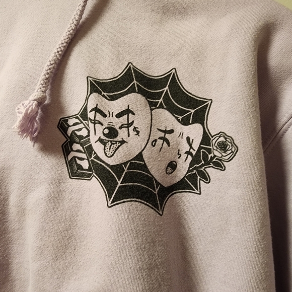 Future Fantasy Delight Lavender Hoody Laugh Now Cry Later Unisex Small Clowns - Picture 9 of 9